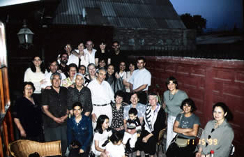 Some of my family in Santiago, Chile ( I on front row, 4th from right)